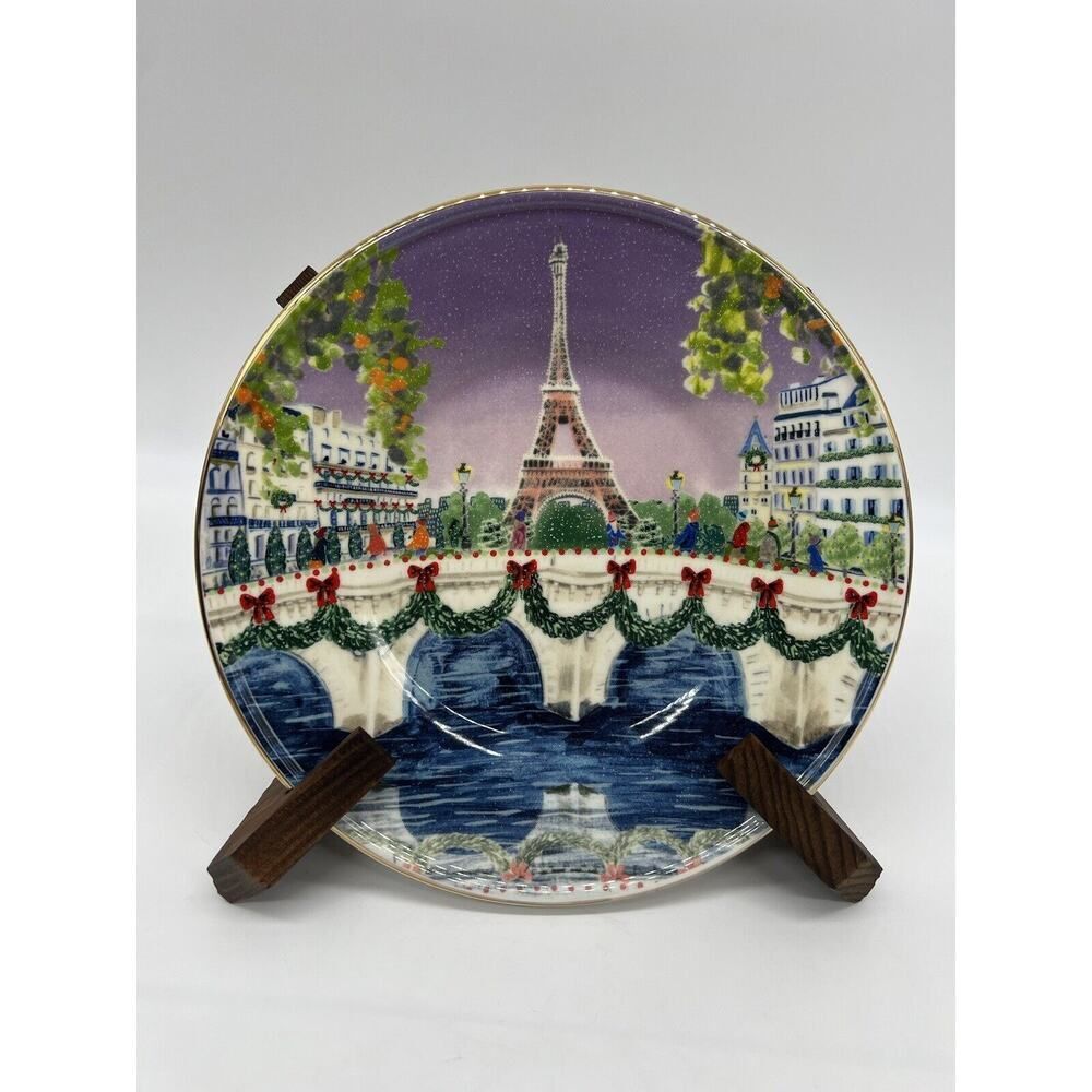 Anthropologie Holiday In The City Dessert Plate Paris Single Plate